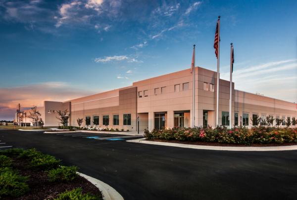 Exterior of tobacco processing facility